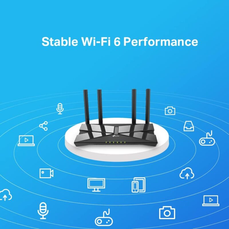TP-Link Archer AX10 Next-Gen Wi-Fi 6 Router, AX1500 Mbps Gigabit Dual Band Wireless, OneMesh Supported, Beamforming & MU-MIMO, Ideal for Gaming Xbox/PS5/Steam and 4K, Works with Alexa - Image 4