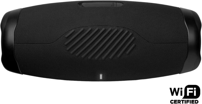 JBL Boombox 3 Wi-Fi Powerful Wi-Fi and Bluetooth Speaker, Deep Bass, 3-Way Speaker, 24H Battery, 3D Dolby Atmos, Waterproof & Dustproof, Built-In Charger, Self-Tuning Feature - Black, JBLBB3WIFIBLKUK - Image 3