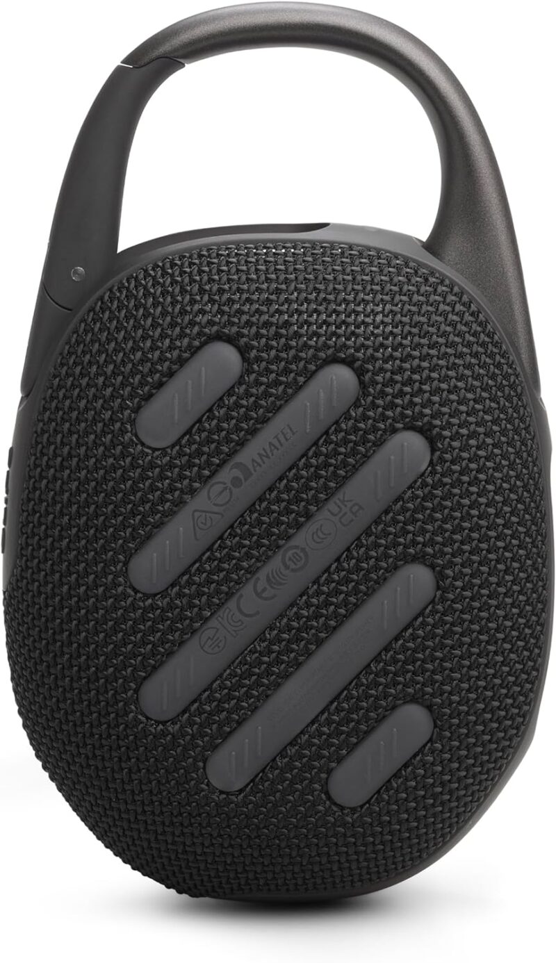 JBL Clip 5 Waterproof Bluetooth Speaker – Ultra-Portable, 12H Playtime, AURACAST (Multi-Speaker Connectivity), JBLCLIP5BLK, Black - Image 2