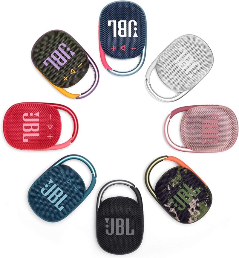 JBL Clip 4 Portable Bluetooth Speaker, JBL Pro Sound, Punchy Bass, Ultra-Portable Design, Integrated Carabiner, Clip Everywhere, IP67 Waterproof + Dustproof,Blue/Pink, JBLCLIP4BLUP - Image 9