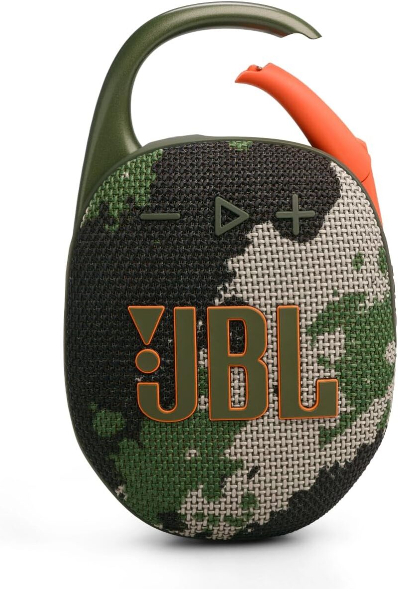 JBL Clip 5 Waterproof Bluetooth Speaker – Ultra-Portable, 12H Playtime, AURACAST (Multi-Speaker Connectivity), JBLCLIP5SQUAD, Squad - Image 4