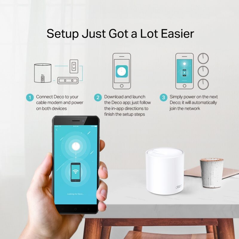 TP-Link AX1800 Whole Home Mesh Wi-Fi 6 System - Covers up to 5800 Sq.Ft, Replaces WiFi Routers and WiFi Extenders, Works with Alexa, Deco X20(3-Pack) - Image 5