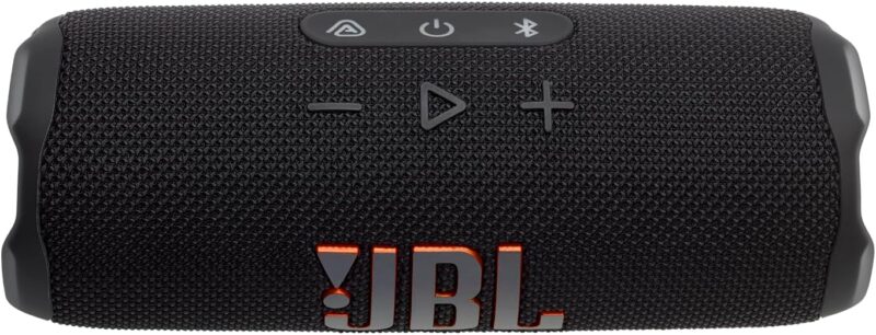 JBL Flip 7 - JBL Pro Sound with AI Sound Boost, up to 16 hours of playtime, multi-speaker connection via Auracast, and waterproof, dustproof, drop-proof design for all adventures – Black. - Image 7