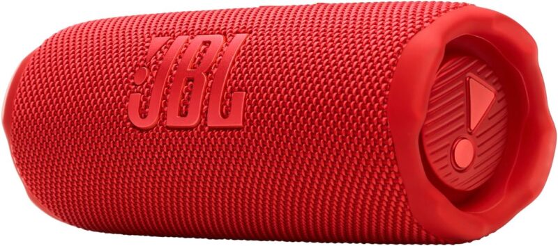 JBL Flip 7 - JBL Pro Sound with AI Sound Boost, up to 16 hours of playtime, multi-speaker connection via Auracast, and waterproof, dustproof, drop-proof design for all adventures – Red. - Image 2