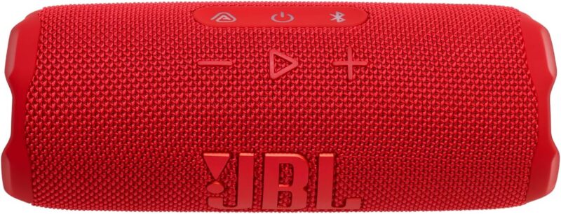 JBL Flip 7 - JBL Pro Sound with AI Sound Boost, up to 16 hours of playtime, multi-speaker connection via Auracast, and waterproof, dustproof, drop-proof design for all adventures – Red. - Image 5