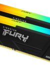 Kingston FURY Beast RGB 16GB 3200MT/s DDR4 CL16 DIMM (Kit of 2) Computer Memory KF432C16BB2AK2/16
