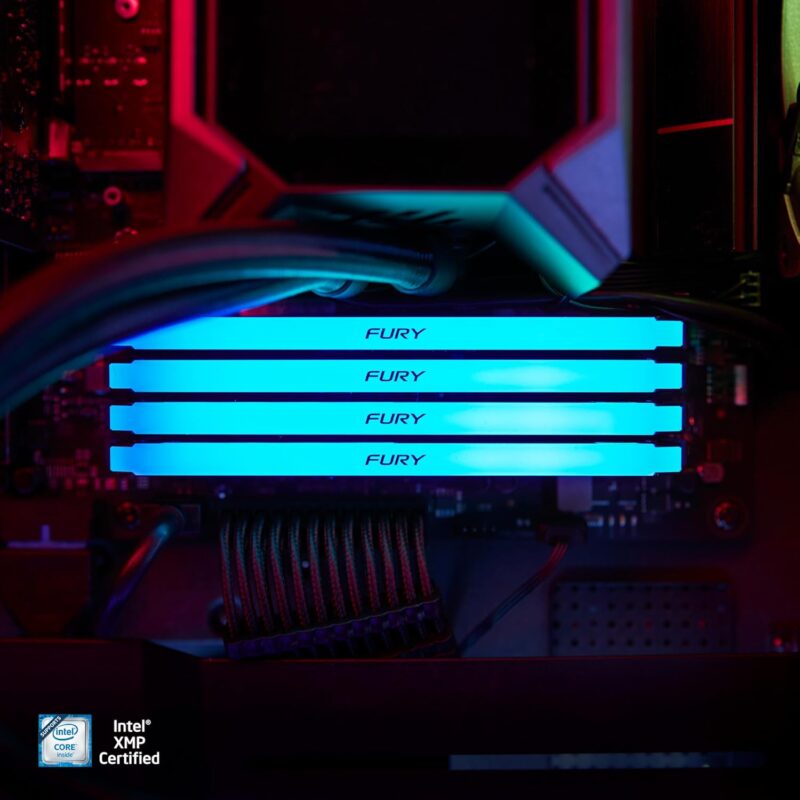 Kingston FURY Beast RGB 16GB 3200MT/s DDR4 CL16 DIMM (Kit of 2) Computer Memory KF432C16BB2AK2/16 - Image 4