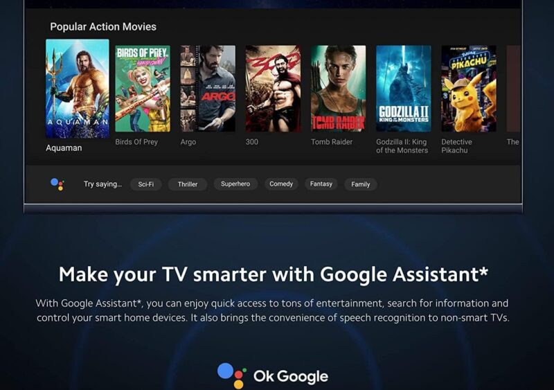 Xiaomi Mi TV Stick 4K Ultra HD Streaming Device Android TV 11 with Google Assistant Voice Remote Control Streaming Media Player Chromecast Built-in 2GB 8GB HDR/AV1/2.4G/5G WiFi/BT 5.2 (2022 Model) - Image 8