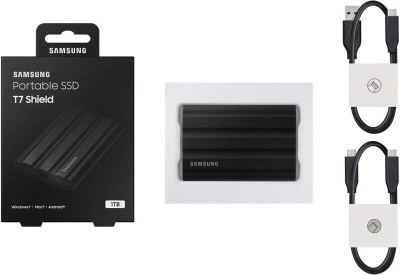 SAMSUNG T7 Shield Portable Solid State Drive USB 3.2 1TB, IP65 Water Resistant, External SSD Compatible with PC/Mac/Android/Gaming Consoles, MU-PE1T0S/WW - Image 8