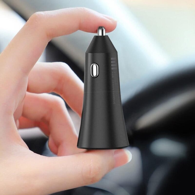 Xiaomi Mi 37W Dual Port USB Fast Car Charger Single Port With Flash Fast Charge 27W Minimum - Black - Image 3