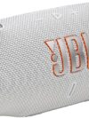 JBL Charge 6 - Portable waterproof and drop-proof Bluetooth speaker with built-in power bank, multi-speaker connection via Auracast, up to 28 hours playtime, fast charging, and powerful sound–White