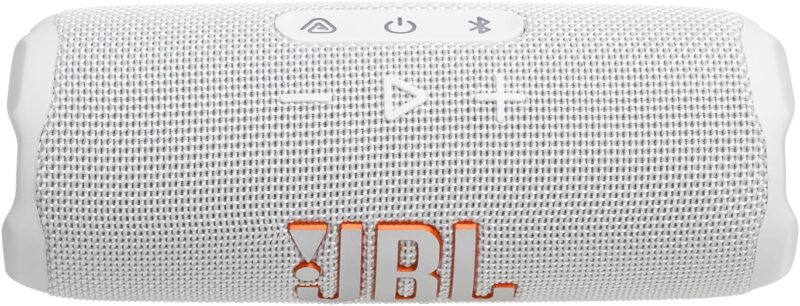 JBL Flip 7 - JBL Pro Sound with AI Sound Boost, up to 16 hours of playtime, multi-speaker connection via Auracast, and waterproof, dustproof, drop-proof design for all adventures – White. - Image 2