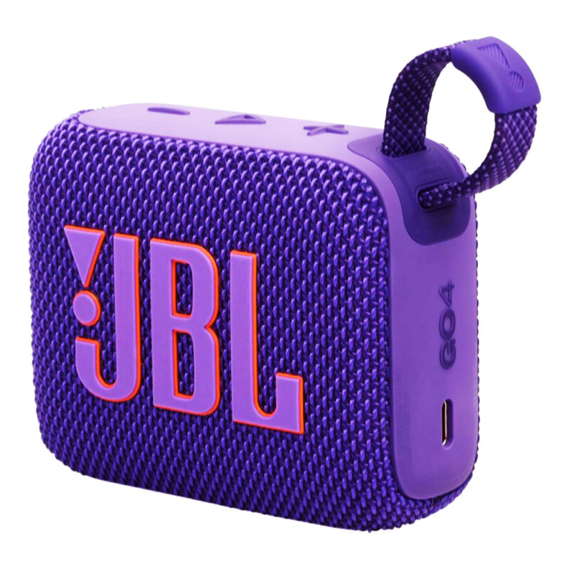JBL GO 4 – Ultra-Portable Bluetooth Speaker with AURACAST, Powerful Sound, 15H Playtime & Sleek Design, JBLGO4PUR, Purple