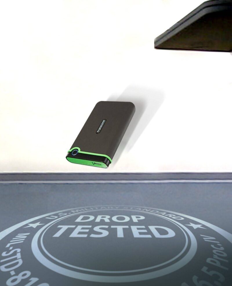 Transcend TS1TSJ25M3S 1TB Storejet 25M3S rugged 2,5inches USB 3.1 Gen 1 interface Iron Gray, Green - Image 6
