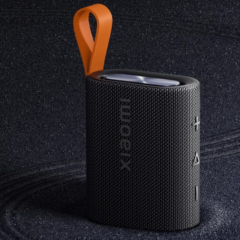 Xiaomi Sound Pocket Portable and Waterproof Bluetooth Speaker, Powerful Wireless Pocket Design, Compact Speaker with 10 Hours Runtime, Black