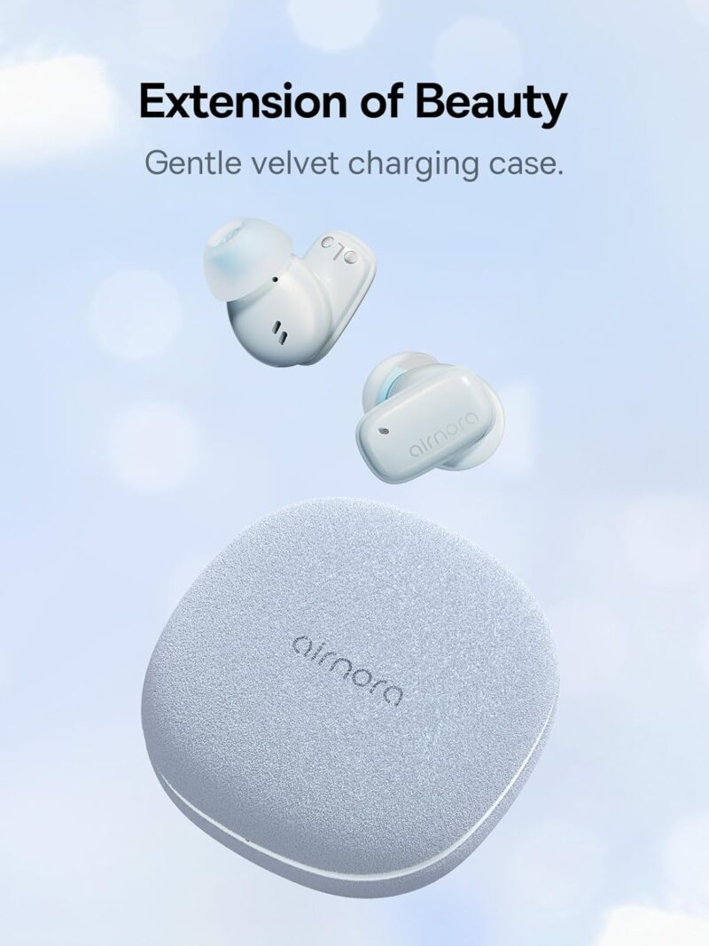 Baseus AirNora2 Wireless Earbuds, 42dB Active Noise Cancelling Bluetooth Headphones, 3D Spatial Audio, App Customized, 30H Playback, Ultra Low Latency, In-Ear Earphones for Gym/Sports/Gaming – Blue - Image 7