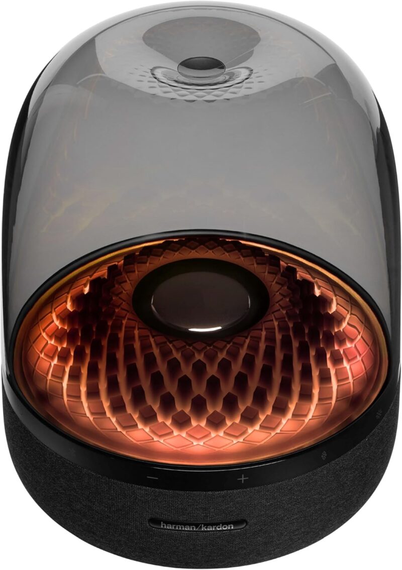 Harman Kardon Aura Studio 4 - Premium Bluetooth Home Speaker with Superior Sound, Diamond-Effect Lighting, and Eco-Friendly Design, HKAURAS4BLKUK, Black - Image 5