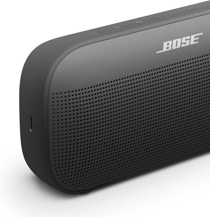 Bose SoundLink Flex Portable Bluetooth Speaker (2nd Gen), Portable Outdoor Speaker with Hi-Fi Audio, Up to 12 Hours Battery Life, Waterproof and Dustproof, Black - Image 4