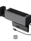 Baseus Deluxe Metal Armrest Console Organizer [Dual USB Power Supply] - Black