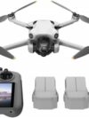 DJI Mini 4 Pro Fly More Combo Plus (DJI RC 2), Folding Mini-Drone 4K HDR Camera, 2 Extra Intelligent Batteries Plus for 45-Min Flight Time