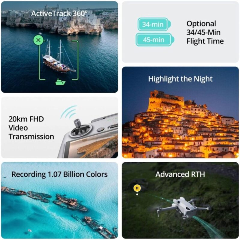 DJI Mini 4 Pro Fly More Combo Plus (DJI RC 2), Folding Mini-Drone 4K HDR Camera, 2 Extra Intelligent Batteries Plus for 45-Min Flight Time - Image 5
