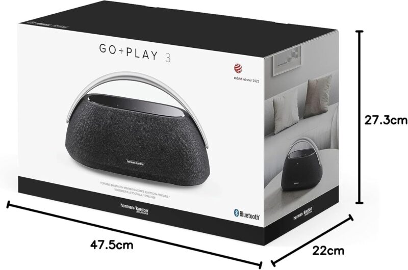 Harman Kardon Go + Play 3 Portable Bluetooth Speaker, Black - Image 8