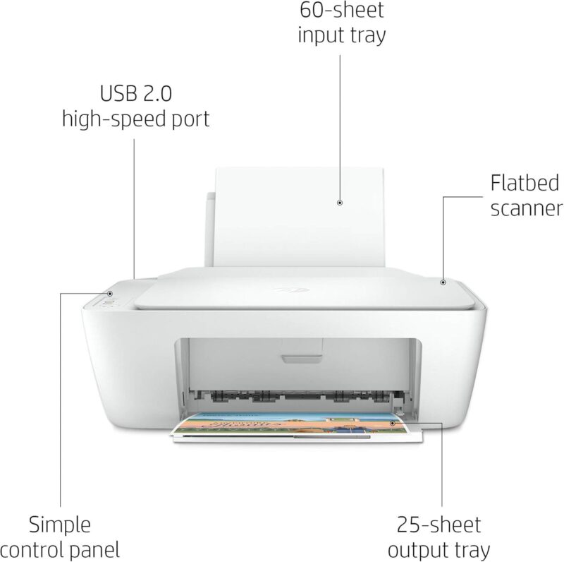 HP DeskJet 2320 All-in-One Printer, Color, Printer for Home, Print, copy, scan, Scan to PDF - Image 6