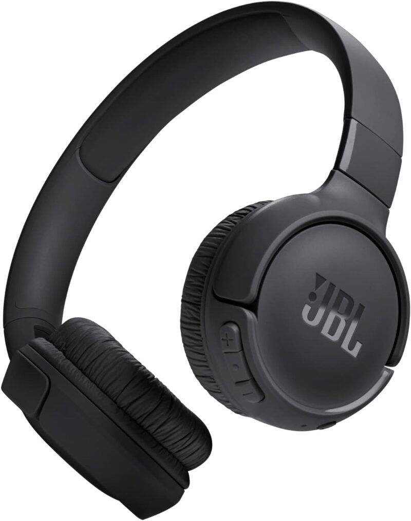 JBL Tune 520BT Wireless On-Ear Headphones, Pure Bass Sound, 57H Battery with Speed Charge, Hands-Free Call + Voice Aware, Multi-Point Connection, Lightweight and Foldable - Black, JBLT520BTBLKEU - Image 8