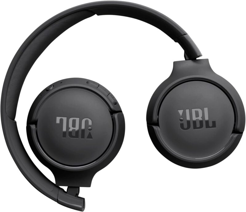 JBL Tune 520BT Wireless On-Ear Headphones, Pure Bass Sound, 57H Battery with Speed Charge, Hands-Free Call + Voice Aware, Multi-Point Connection, Lightweight and Foldable - Black, JBLT520BTBLKEU - Image 3