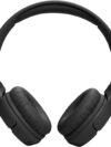 JBL Tune 520BT Wireless On-Ear Headphones, Pure Bass Sound, 57H Battery with Speed Charge, Hands-Free Call + Voice Aware, Multi-Point Connection, Lightweight and Foldable - Black, JBLT520BTBLKEU