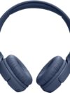 JBL Tune 520BT Wireless On-Ear Headphones, Pure Bass Sound, 57H Battery with Speed Charge, Hands-Free Call + Voice Aware, Multi-Point Connection, Lightweight and Foldable - Blue, JBLT520BTBLUEU