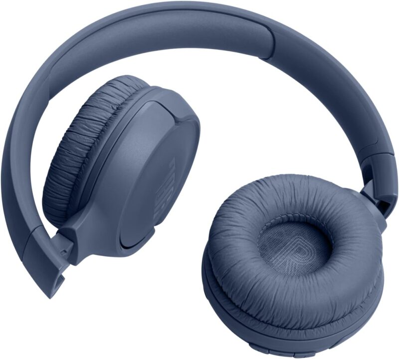 JBL Tune 520BT Wireless On-Ear Headphones, Pure Bass Sound, 57H Battery with Speed Charge, Hands-Free Call + Voice Aware, Multi-Point Connection, Lightweight and Foldable - Blue, JBLT520BTBLUEU - Image 3