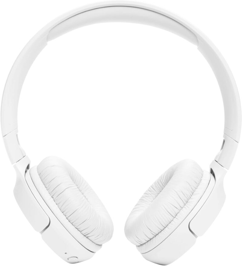 JBL Tune 520BT Wireless On-Ear Headphones, Pure Bass Sound, 57H Battery with Speed Charge, Hands-Free Call + Voice Aware, Multi-Point Connection, Lightweight and Foldable - White, JBLT520BTWHTEU - Image 7