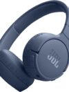 JBL Tune 670NC Adaptive Noise Cancelling Wireless On-Ear Headphones, Pure Bass, Smart Ambient, Bluetooth 5.3 + LE Audio, Hands-Free Call, 70H Battery, Multi-Point Connection - Blue