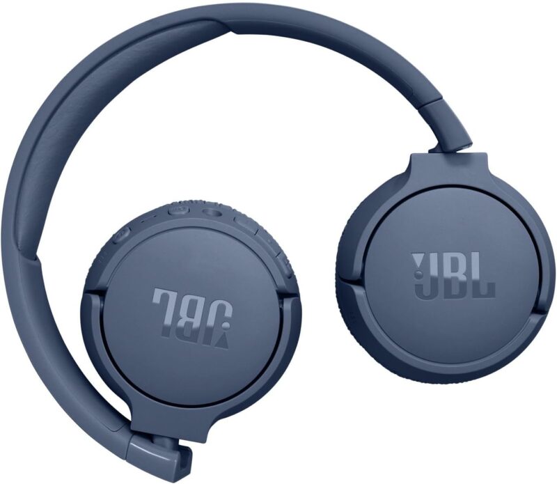 JBL Tune 670NC Adaptive Noise Cancelling Wireless On-Ear Headphones, Pure Bass, Smart Ambient, Bluetooth 5.3 + LE Audio, Hands-Free Call, 70H Battery, Multi-Point Connection - Blue - Image 3