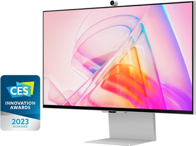 Samsung 27-Inch ViewFinity S9 IPS 5K Monitor With Thunderbolt 4, Mini-DisplayPort, Matte Display, 4K Slimfit Camera, Slim Metal Design, AirPlay, Smart TV Apps, Gaming Hub,for Windows and Mac - Image 7