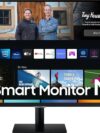 Samsung 32 inch Smart Monitor 32BM500 FHD Flat Monitor with Smart TV Experience, Remote and speaker | wired & wireless connectivity with Mobile, Laptop, PC | WIFI & Bluetooth | LS32BM500EMXUE
