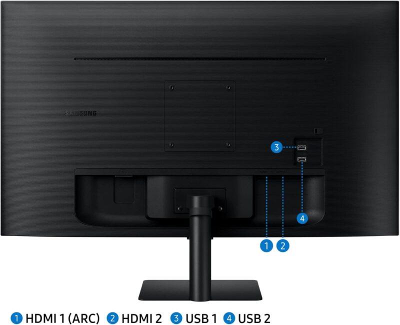 Samsung 32 inch Smart Monitor 32BM500 FHD Flat Monitor with Smart TV Experience, Remote and speaker | wired & wireless connectivity with Mobile, Laptop, PC | WIFI & Bluetooth | LS32BM500EMXUE - Image 7