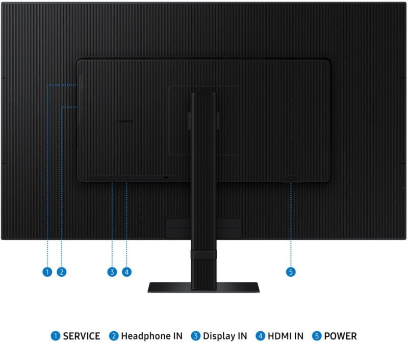 Samsung 32" ViewFinity S7 4K Monitor, UHD resolution, 60 Hz Refresh Rate, 5ms Response Time, HDR10, Easy Setup Stand - LS32D706EAMXUE - Image 5