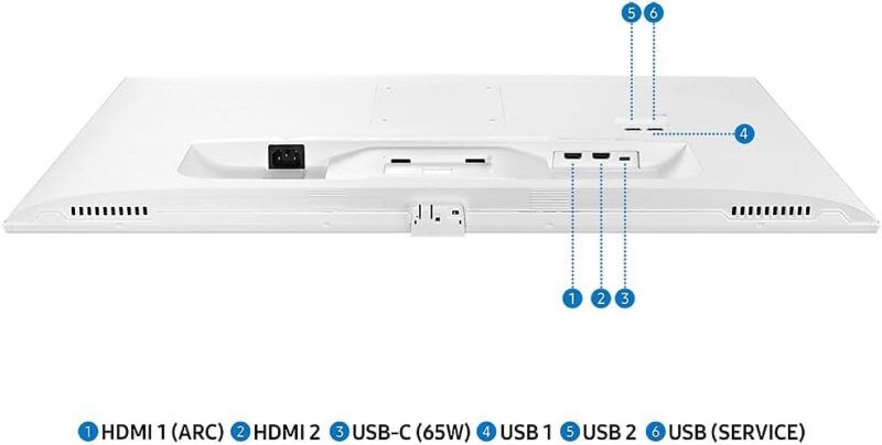Samsung M7 2024 Smart Monitor32" VA 4K UHD M70D Smart Screen With Speaker,HDMI,USB-C,USB Hub,WiFi, White|LS32DM703UMXUE - Image 8
