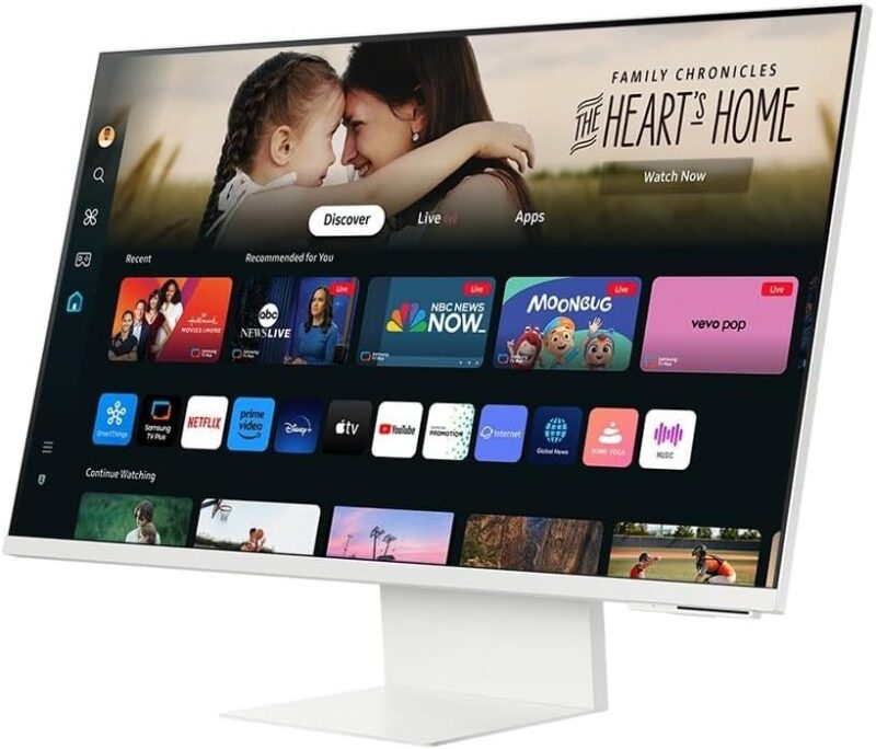 Samsung M8 2024 Smart Monitor, 32 inch, Wifi, Bluetooth, Speaker, 4K, White (3,840 x 2,160)|LS32DM801UMXUE - Image 2