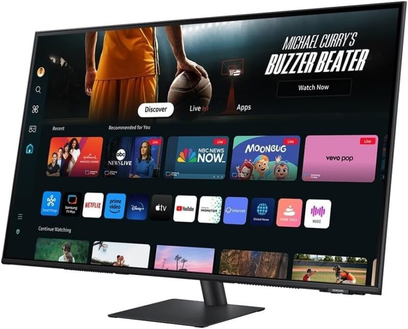 Samsung M7 2024 Smart Monitor 43" VA 4K UHD M70D Smart Screen With Speaker,HDMI,USB-C,USB Hub,WiFi, Black|LS43DM702UMXUE - Image 2
