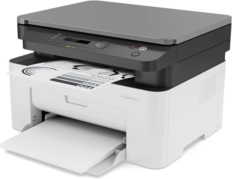 HP Laser MFP 135w - Wireless, Standard ADF - 40 Sheets, Print Speed up to 20 ppm, HP Smart App, White - Image 2