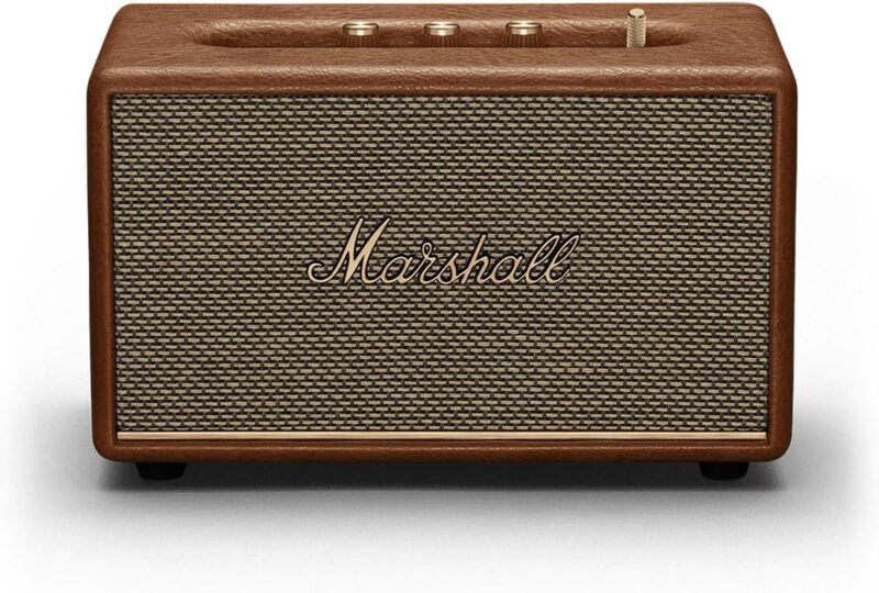 Marshall Acton III 60W Premium Home Wireless Speaker with Bluetooth 5.2 and Multiple Inputs - Enjoy signature Marshall sound | (Brown)