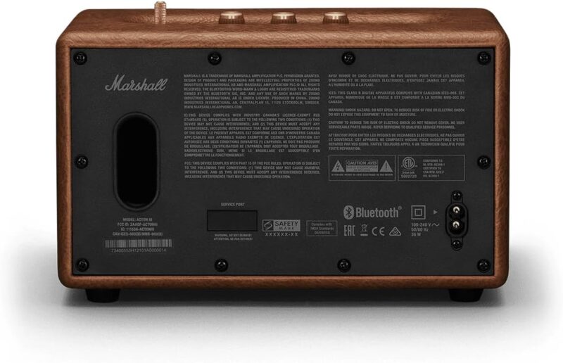 Marshall Acton III 60W Premium Home Wireless Speaker with Bluetooth 5.2 and Multiple Inputs - Enjoy signature Marshall sound | (Brown) - Image 5