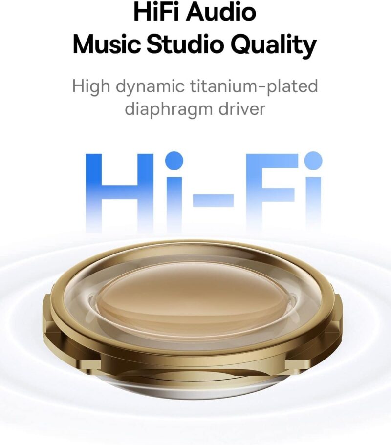 Baseus Earbuds Bowie M2s Wireless HiTune T3 Bluetooth 5.3 Headphones Built-in Microphone, Touch Control, Long Distance Connection Earphones (White) - Image 4