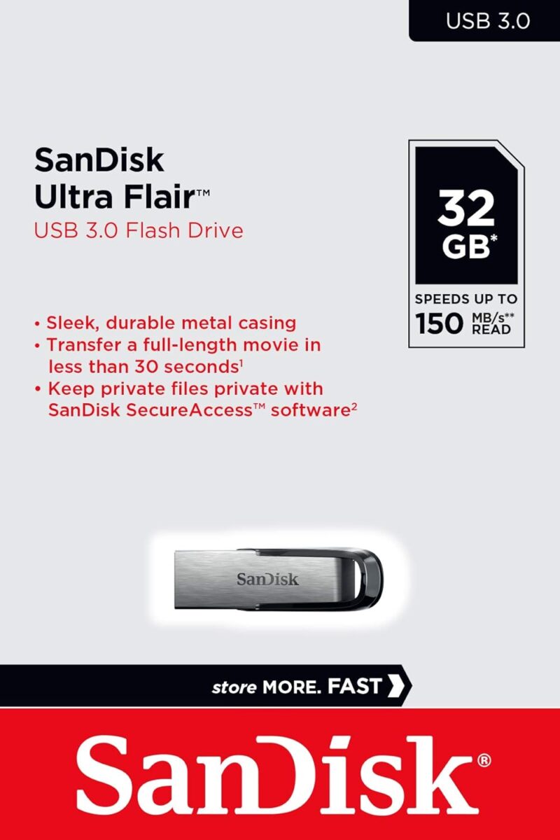 SanDisk Ultra Flair 32GB USB 3.0 Pen Drive - Image 4