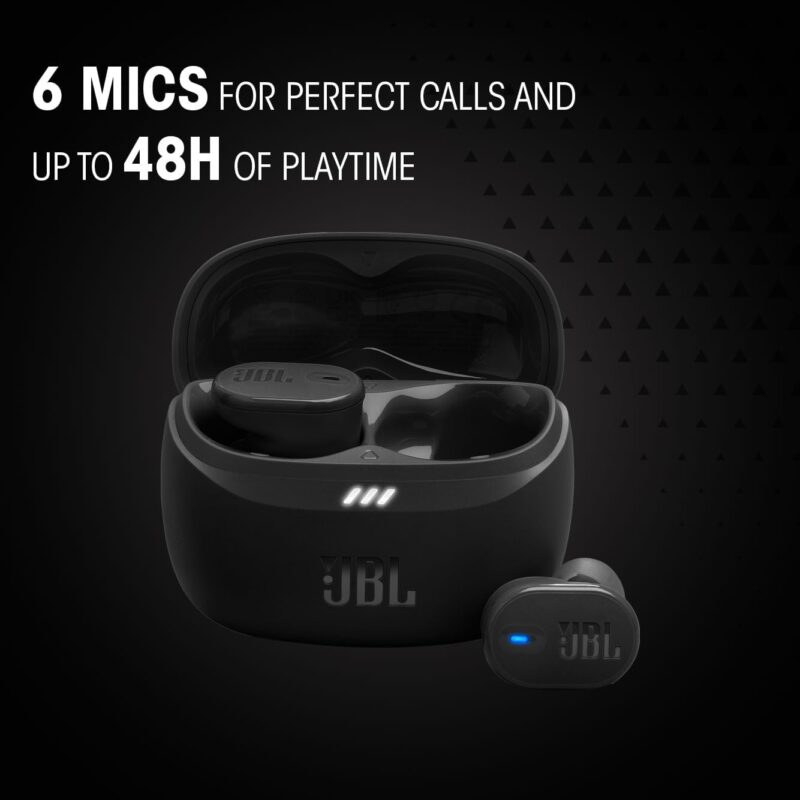 JBL Tune Buds 2 True Wireless Noise Cancellling Earbuds, Pure Bass Sound, Bluetooth 5.3, LE Audio, Smart Ambient, 6-Mic Technology, 48H Battery, Water and Dust Resistant - Image 4