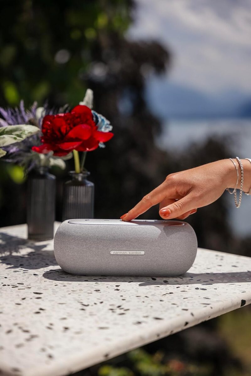 HARMAN KARDON LUNA ELEGANT PORTABLE BLUETOOTH SPEAKER WITH 12 HOURS OF PLAYTIME, Grey - Image 6