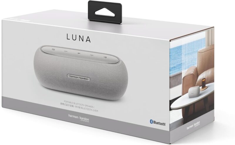 HARMAN KARDON LUNA ELEGANT PORTABLE BLUETOOTH SPEAKER WITH 12 HOURS OF PLAYTIME, Grey - Image 9